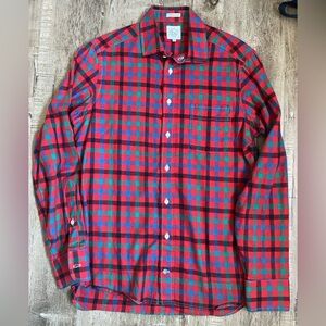 Taylor Stitch Long Sleeve Plaid Flannel Button Up Shirt